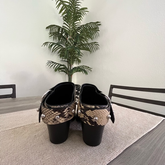 FINAL SALE-Rebecca Minkoff- Sallest Too block heel Mules  size 10 - Picture 8 of 8